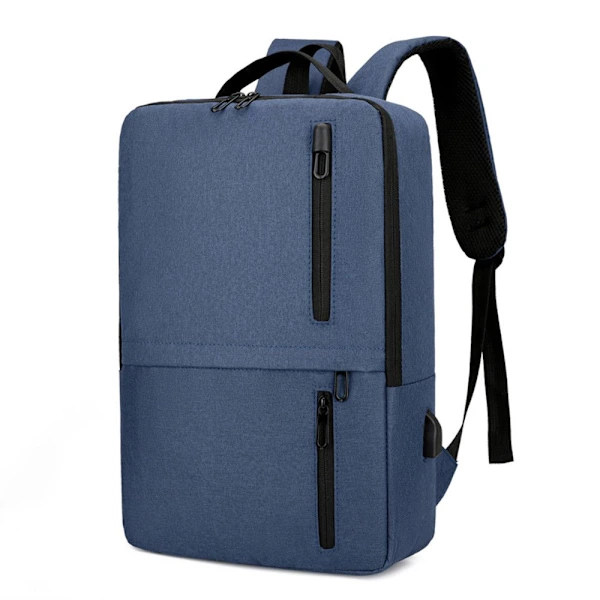 15.6 inch Laptop Backpack Waterproof School Bag Blue
