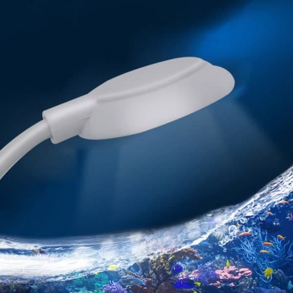LED akvarielys, clip-on fiskeakvariumbelysning til små og mellemstore akvarier