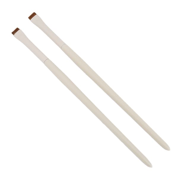 2 Pcs Fine Angled Eyeliner Brushes Ultra-Thin Slanted Flat Angle Makeup Eyebrow Concealer Brushes