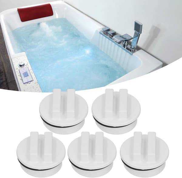 5 stk. vinterpropper til swimmingpool, 1 1/2\" poolreturprop gevindskårne poolslangepropper med O-ring til swimmingpools og spa