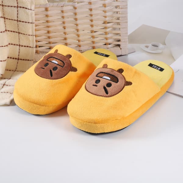Kpop Bts Bt21 Unisex Varma Tofflor med Halkfri Sula -ES Cooky