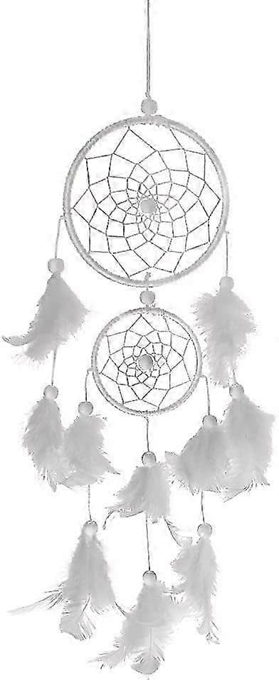 Dreamcatcher with Feather Rings, Mysterious Dreamcatcher, Handmade Dreamcatcher