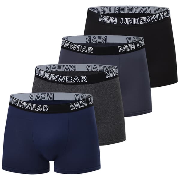 4-pak underbukser til mænd, afslappede, åndbare, komfortable stretch-sportsshorts 4 STK S 4 PCS S