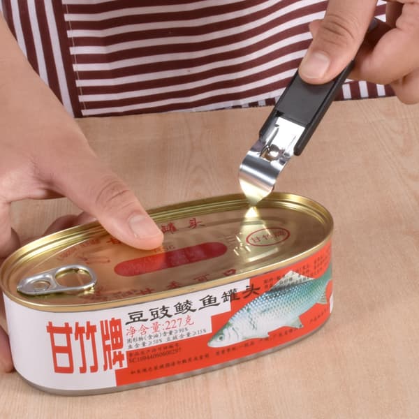 1 stk. magnetisk flaskeåbner Klassisk ølflaskeåbner Rustfrit stål Kompakt flaskeåbner dåseåbner med magneter til camping og rejser