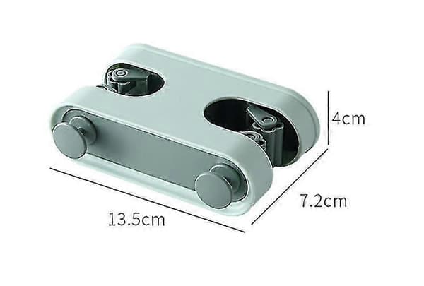 2 stk. kost- og moppeholder, borefri vægmonteret kost- og moppeholder, selvklæbende moppeholder med kroge til køkken, badeværelse, have