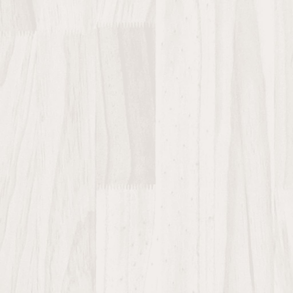 Plant box white 31x31x31 cm solid pine