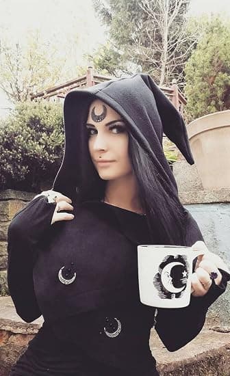 Rabat Heksehat til Kvinder Varm Fleece Hætte Tørklæde Halloween P