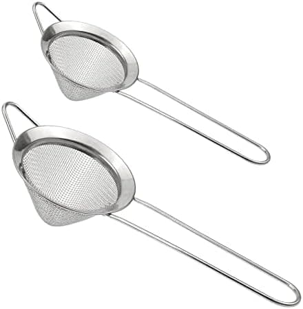 Sæt med 2 kegleformede cocktail-si i rustfrit stål, 2 størrelser