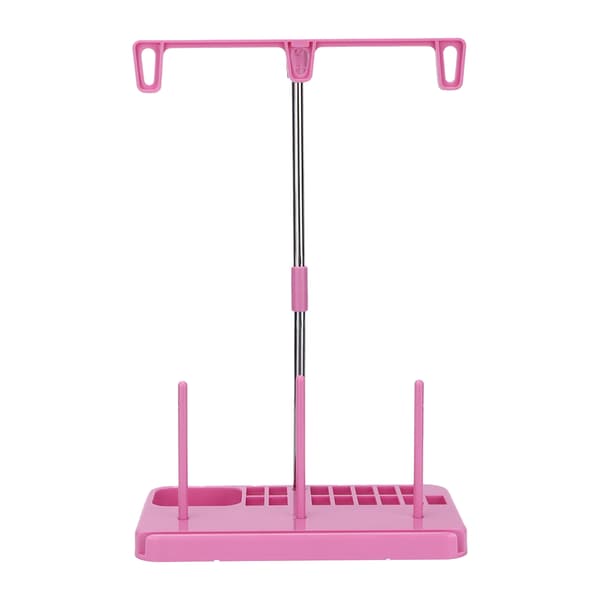 Trådstativ 3 spoler Holder Lett Wright Husholdningssymaskinverktøy for quilting DIY Rosa