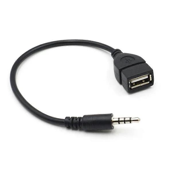 3,5 mm bil AUX lydkabel til USB lydkabel bilelektronikk for musikkavspilling