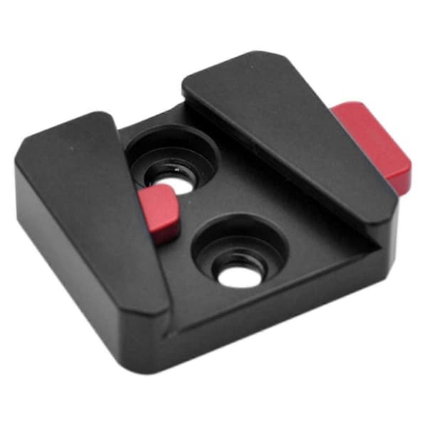 1/4 Universal V-mount Batteri Quick Release Plade Adapter Sort