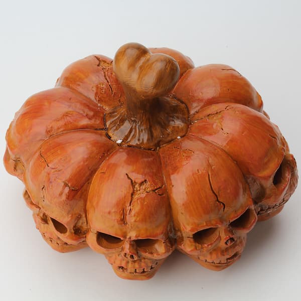 Halloween Harpiks LED Græskar Lygte 8 Sider Kranie Bærbar Nat