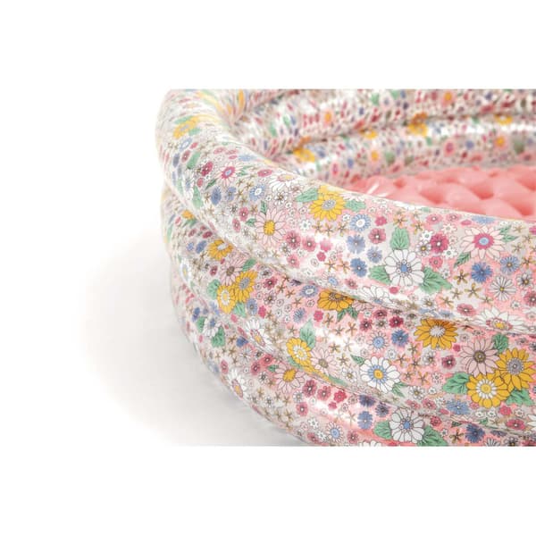 Oppblåsbar plaskedam med blomster 86x25 cm INTEX 58427