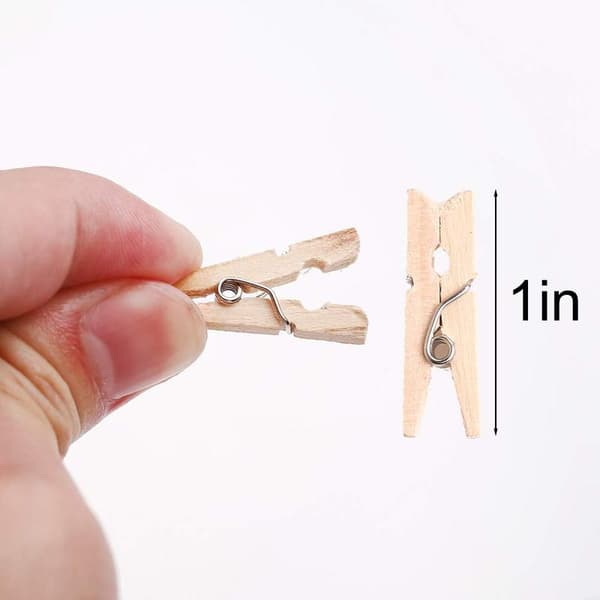 150 stk mini treklyper, multifunksjonelle klyper for fotopapir, klesklyper, håndverksklyper, 2,5 cm