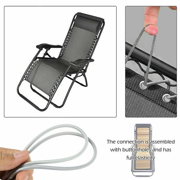 Stol Ersättningsduk, Anti-Gravity Lounge Stol Duk med Rep