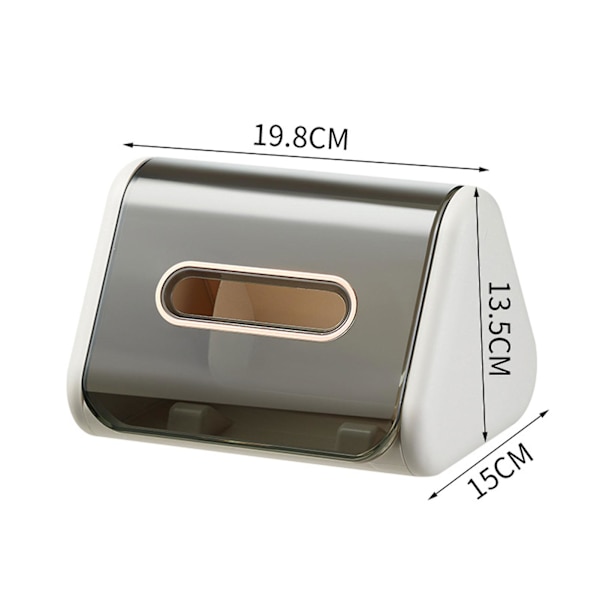 Wall Mounted Desk Tissue Box, Durable Non-slip Tissue Box
