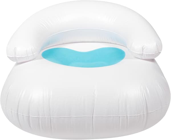 Foldable Inflatable Sofa Bed with Integrated Backrest, Suitable for Indoor and Outdoor Use, 91 x 91 x 50 cm