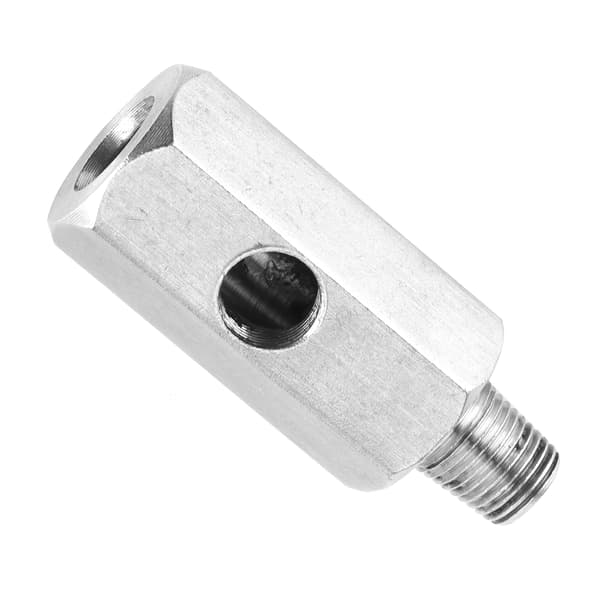 1/8in BSPT Oljetrykkssensor T-stykke til NPT-adapter Kobling i rustfritt stål for turbomatelinje