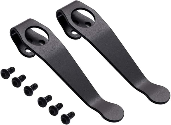 2-pak Titanium Deep Carry Lommeklemme Kompatibel med Spyderco -