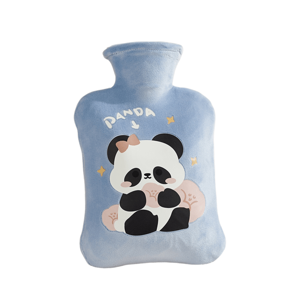 1 stk plysj fløyel håndvarmer, 2L, pandamønster
