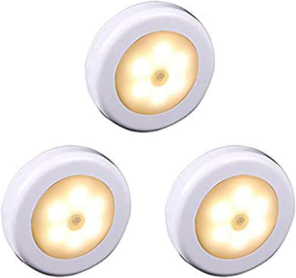 Trådløs LED-bevægelsessensorlampe til garderobe, trappe, gang, køkken