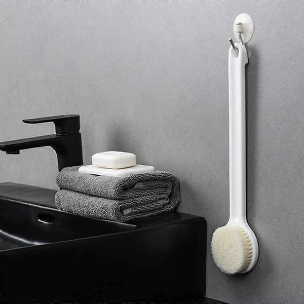 Body Brush Dry Brushing Bath Brush with Long Handle and Soft Bristles Back Scrubber Exfoliating Massage Improves Blood Circulation