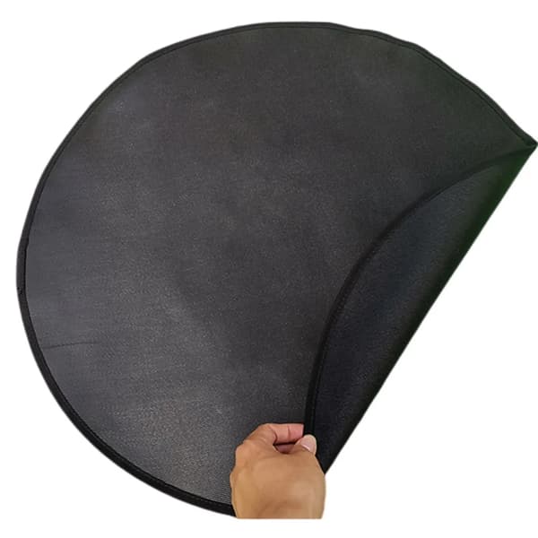 36 inch Grill Mats Grill Protector Mat Fire Pit Mat Fireproof Mat Fireproof Pad Flame Retardant Grill Accessories Black