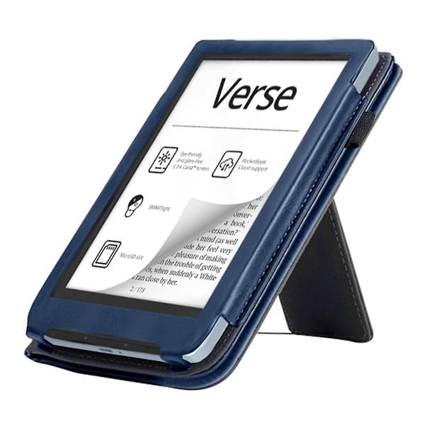 Kalveskinnsdeksel til Pocketbook Verse / Verse Pro [DB] Blå Blue