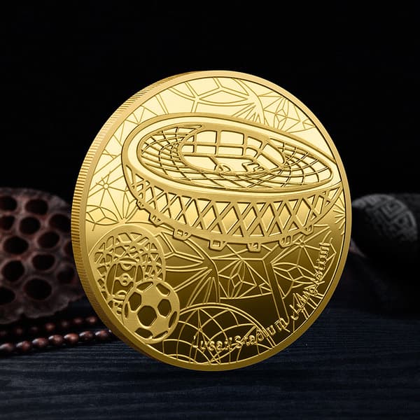 6 metallminnemedaljer Qatar 2022 VM-minnemynt (gull+sølv)