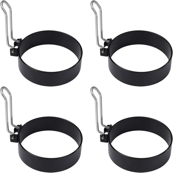 Stekte Eggeringer Non-Stick Stekepanne Eggform Rund