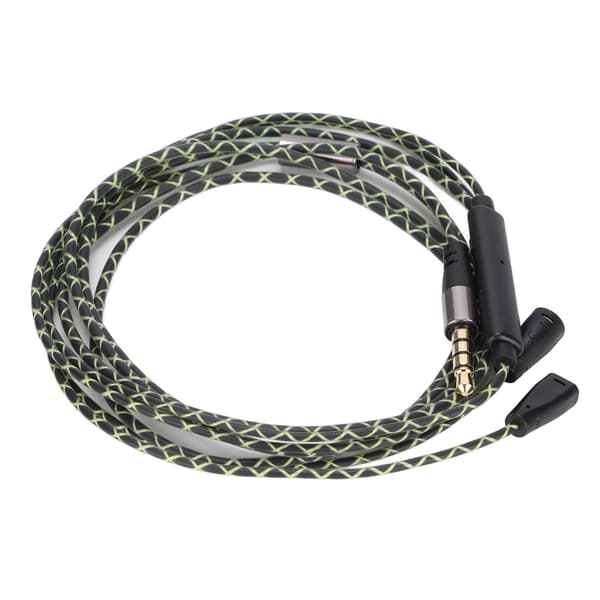 Hodetelefon lydkabel Lydforlengelseskabel med volumkontroll og mikrofonfunksjon