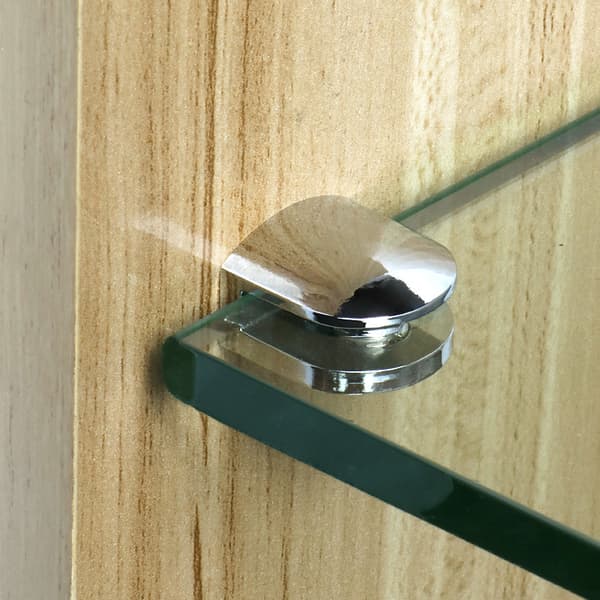 8 stk glasklemmebeslag zinklegering justerbart beslag til 6-8 mm tykke glashylder