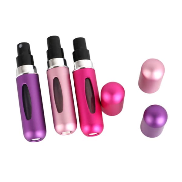 3 stk 5 ml Mini Påfyllbar Parfyme Atomizer Menn Kvinner Reise Bærbar Parfymesprayflaske for Fest