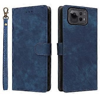 Plånboksfodral för Asus Zenfone 12 Ultra 5G med RFID-skydd, PU-läder, visningsstativ - Blå