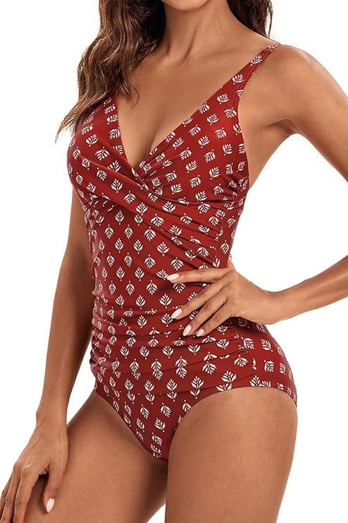 Monokini for kvinner, magekontroll, slankende badedrakt, plussstørrelse, magekontroll
