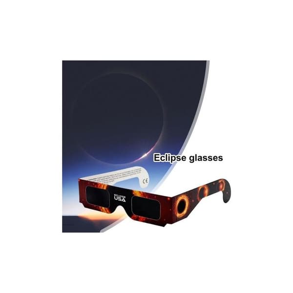 10-pack Solar Eclipse Glasses - Suitable for Viewing Total or Partial Eclipses - Cardboard Solar Glasses