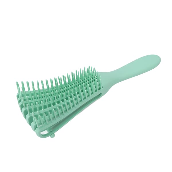 Detangling Brush Comfortable Practical Safe Reliable Matte Handle Compact Portable Hairdressing Tool for Hair Salon Mint Green