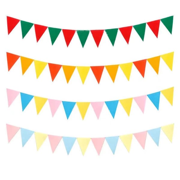 Vimpelflaggbanner 80m flerfarget vimpel