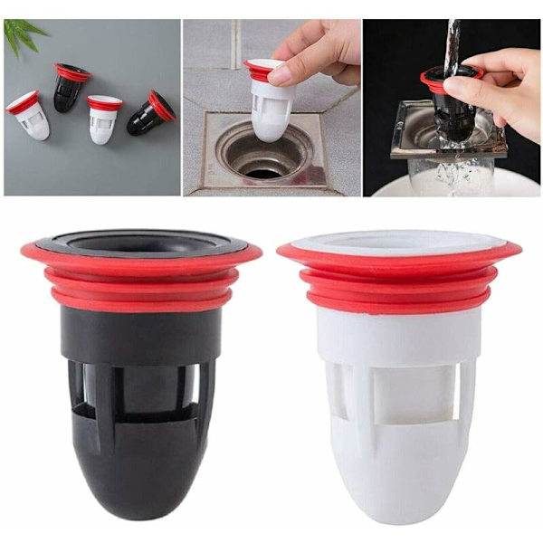 Kitchen Sink Accessories 4 Pcs Rubber Odorless Floor Drain