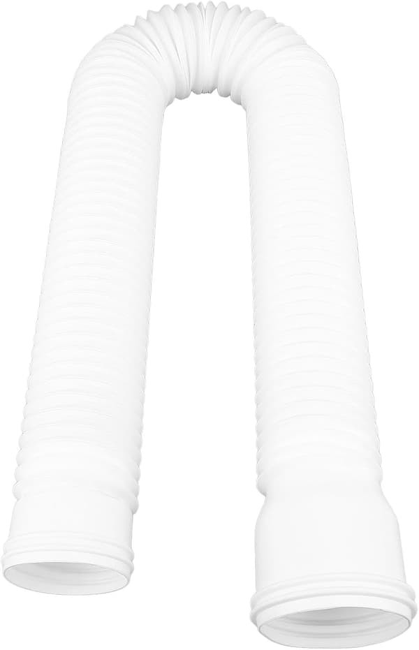 Flexible Downspout Extender for Gutters, Downspout Extender Diverter PE Extendable Drainage Extender, 50 to 150 cm (White)