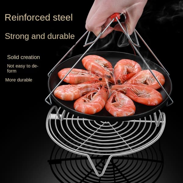 304 Rustfritt stål Steamer Hylle Steamer Rack 20cm