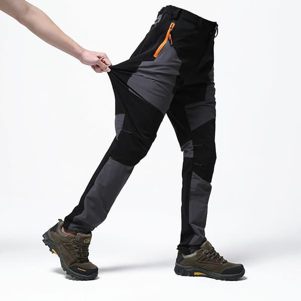 Work trousers with black-grey reinforcements - Size: 4XL, dark grey-DENUOTOP