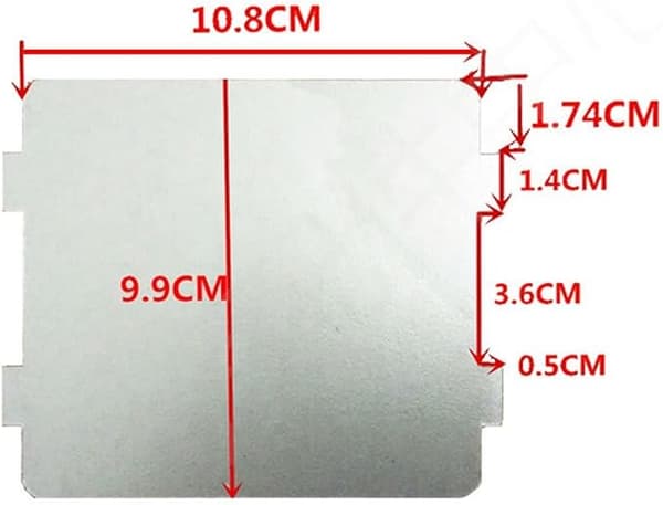 #2 Pieces Microwave Mica Parts Super Thick Heat Insulation Accessories Waveguide Cover For#
