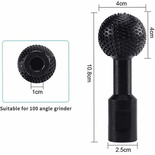 Forsenkningsfres Roterende avgrading Treutskjæring Poleringshode for Vinkelsliper (Diameter 10mm) 1 stk