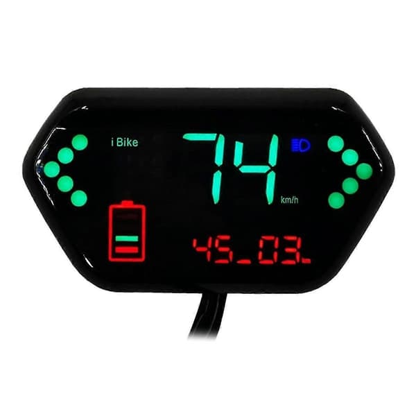 48v/60v For Electric Motorcycle Odometer Digital LCD Display Tachometer LCD Speedometer