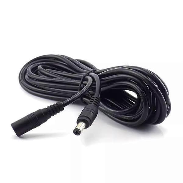 DC 12V Strømforlængerkabel 5.5x2.1mm Strømkabel 12m