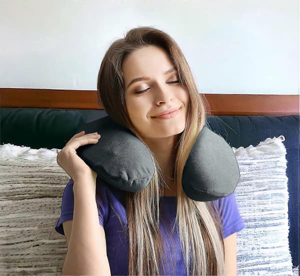 Memory Foam Formstøbt Trykaflastende Nakkepude Komfort og Holdning, Nakke og Hage under Søvn
