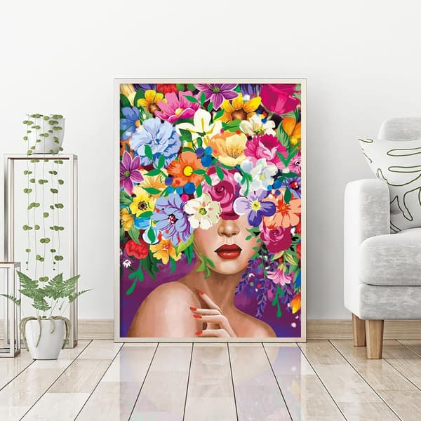 DIY diamantmaleri, diamantkunst maleri blomst skønhedssæt