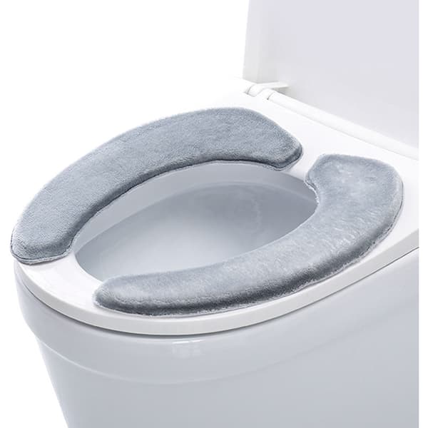 Pehmeä WC-istuimen päällinen, 2 kpl Harmaa