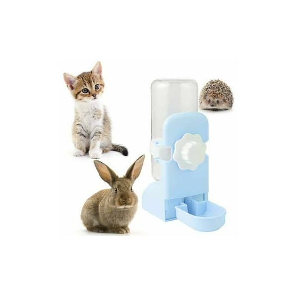 Automatic water dispenser for small animals and small hanging water dispenser for rabbits, guinea pigs, ferrets, guinea pigs